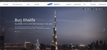 Samsung C&T Corporation website