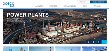 Posco Engineering & Construction Co., Ltd. website