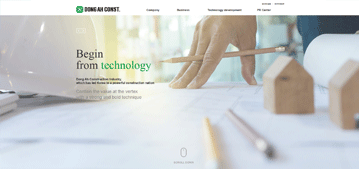 Dong Ah Construction Ind Co., Ltd. website