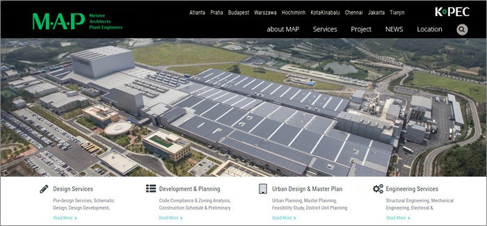MAP Architects & Engineers Co., Ltd. website